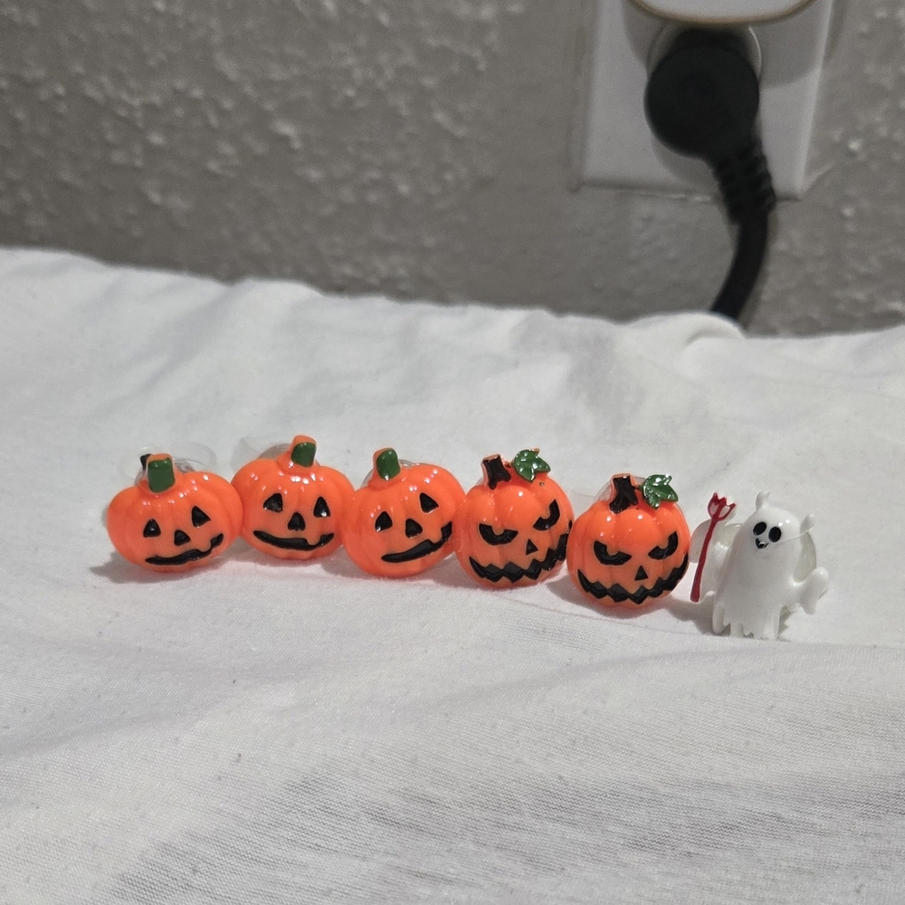 Halloween Pumpkin and Ghost Rings